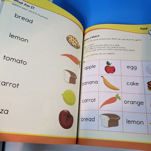 Sylvan Kindergaten Preschool Workbooks Word Game Reading Readiness PB Homeschool - Picture 4 of 13